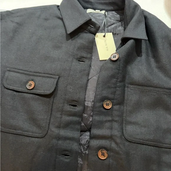 Na Nin MADDOX WOVEN SILK CHORE COAT - Picture 4 of 5